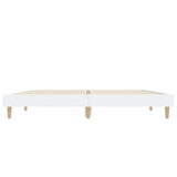 NNEVL Bed Frame without Mattress White 135x190 cm Engineered Wood