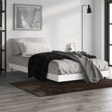 NNEVL Bed Frame without Mattress White 90x190 cm Engineered Wood