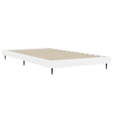 NNEVL Bed Frame without Mattress White 90x190 cm Engineered Wood