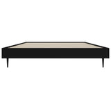 NNEVL Bed Frame Black 92x187 cm Single Size Engineered Wood
