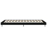 NNEVL Bed Frame Black 92x187 cm Single Size Engineered Wood