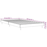 NNEVL Bed Frame Black 92x187 cm Single Size Engineered Wood