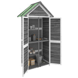 NNEVL Garden Tool Shed Grey 89x52.5x175 cm Solid Wood Pine