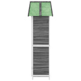 NNEVL Garden Tool Shed Grey 89x52.5x175 cm Solid Wood Pine
