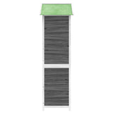 NNEVL Garden Tool Shed Grey 120x53.5x170 cm Solid Wood Pine