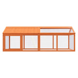 NNEVL Run Box Brown 200x112.5x74 cm Solid Wood Pine
