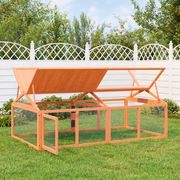 NNEVL Run Box Brown 200x112.5x74 cm Solid Wood Pine