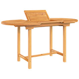 NNEVL Extending Garden Table 110-160x80x75 cm Solid Wood Teak