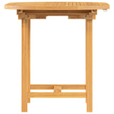 NNEVL Extending Garden Table 110-160x80x75 cm Solid Wood Teak