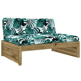 NNEVL Middle Sofa 120x80 cm Impregnated Wood Pine