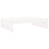 NNEVL Garden Footstool White 120x80 cm Solid Wood Pine