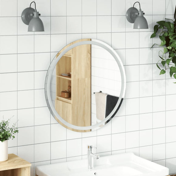 NNEVL LED Bathroom Mirror 70 cm Round