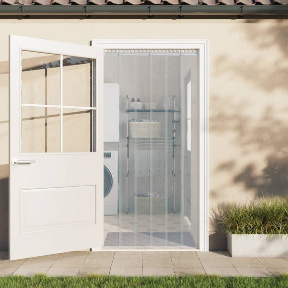 NNEVL Door Curtain Transparent 200 mmx1.6 mm 10 m PVC