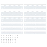 NNEVL Connecting Plates 6 pcs Silver 20 cm Stainless Steel