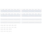 NNEVL Connecting Plates 4 pcs Silver 28 cm Stainless Steel