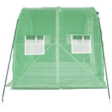 NNEVL Greenhouse with Steel Frame Green 6 m² 3x2x2 m
