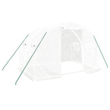 NNEVL Greenhouse with Steel Frame White 6 m² 3x2x2 m