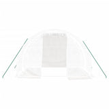 NNEVL Greenhouse with Steel Frame White 6 m² 3x2x2 m