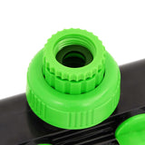 NNEVL 4-Way Tap Adaptor Green and Black 19.5x6x11 cm ABS & PP