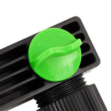 NNEVL 4-Way Tap Adaptor Green and Black 19.5x6x11 cm ABS & PP