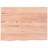 NNEVL Wall Shelf Light Brown 80x60x(2-4) cm Treated Solid Wood Oak