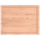 NNEVL Wall Shelf Light Brown 80x60x(2-4) cm Treated Solid Wood Oak