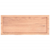 NNEVL Wall Shelf Light Brown 100x40x(2-4) cm Treated Solid Wood Oak