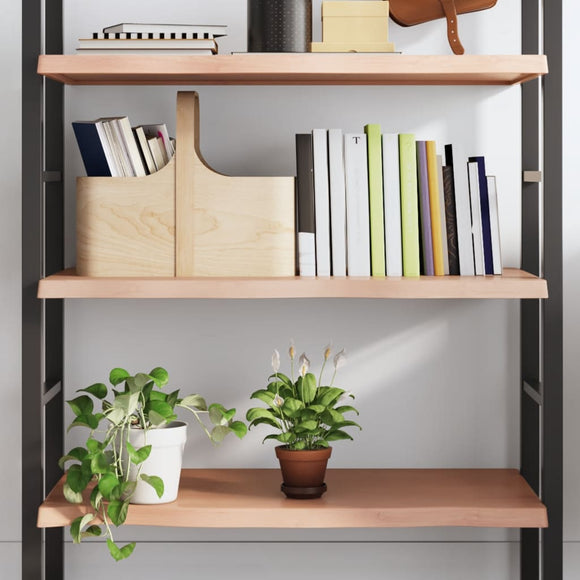 NNEVL Wall Shelf Light Brown 100x40x(2-4) cm Treated Solid Wood Oak