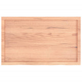 NNEVL Wall Shelf Light Brown 100x60x(2-4) cm Treated Solid Wood Oak