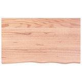NNEVL Wall Shelf Light Brown 100x60x(2-6) cm Treated Solid Wood Oak