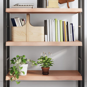 NNEVL Wall Shelf Light Brown 100x60x(2-6) cm Treated Solid Wood Oak
