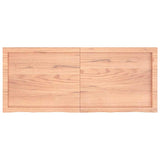 NNEVL Wall Shelf Light Brown 120x50x(2-4) cm Treated Solid Wood Oak