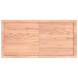 NNEVL Wall Shelf Light Brown 120x60x(2-4) cm Treated Solid Wood Oak