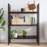 NNEVL Wall Shelf Dark Brown 100x40x(2-4) cm Treated Solid Wood Oak