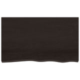 NNEVL Wall Shelf Dark Brown 100x60x(2-4) cm Treated Solid Wood Oak