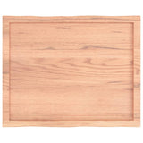 NNEVL Table Top Light Brown 80x60x(2-4) cm Treated Solid Wood Live Edge