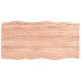NNEVL Table Top Light Brown 100x50x(2-4)cm Treated Solid Wood Live Edge