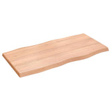 NNEVL Table Top Light Brown 100x50x(2-4)cm Treated Solid Wood Live Edge
