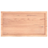 NNEVL Table Top Light Brown 100x50x(2-4)cm Treated Solid Wood Live Edge