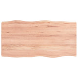 NNEVL Table Top Light Brown 100x50x(2-6)cm Treated Solid Wood Live Edge