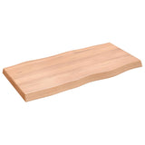 NNEVL Table Top Light Brown 100x50x(2-6)cm Treated Solid Wood Live Edge