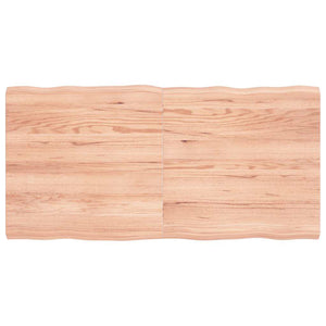 NNEVL Table Top Light Brown 120x60x(2-4)cm Treated Solid Wood Live Edge