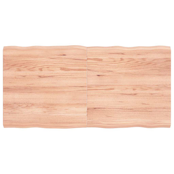 NNEVL Table Top Light Brown 120x60x(2-4)cm Treated Solid Wood Live Edge