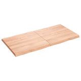 NNEVL Table Top Light Brown 120x60x(2-4)cm Treated Solid Wood Live Edge