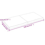 NNEVL Table Top Light Brown 120x60x(2-4)cm Treated Solid Wood Live Edge