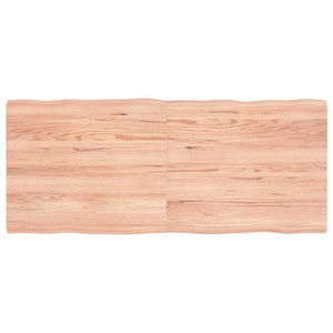 NNEVL Table Top Light Brown 140x60x(2-4)cm Treated Solid Wood Live Edge