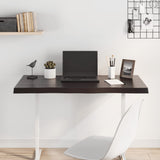 NNEVL Table Top Dark Brown 100x40x(2-4) cm Treated Solid Wood Live Edge
