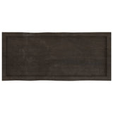 NNEVL Table Top Dark Brown 100x40x(2-4) cm Treated Solid Wood Live Edge