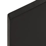 NNEVL Table Top Dark Brown 100x50x2 cm Treated Solid Wood Oak Live Edge