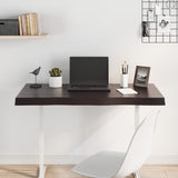 NNEVL Table Top Dark Brown 100x50x(2-6) cm Treated Solid Wood Live Edge